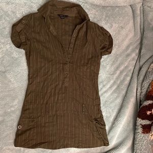 Army green short dress size small